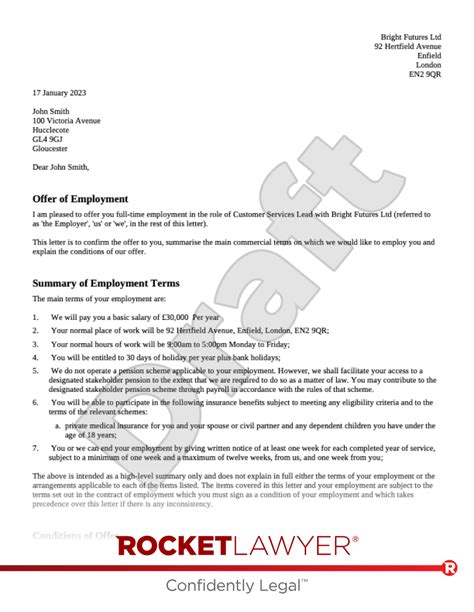 job offer london.